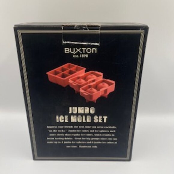 NEW Buxton Jumbo Ice Mold Set Cubes And Spheres - Picture 11 of 11